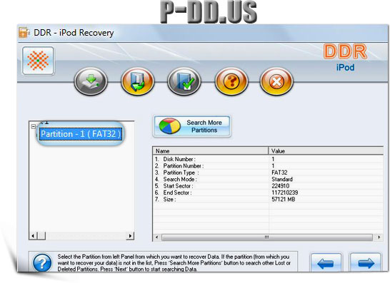 Deleted files recovery from iPod