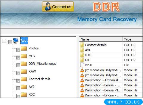 Screenshot of Memory Card Picture Recovery Software