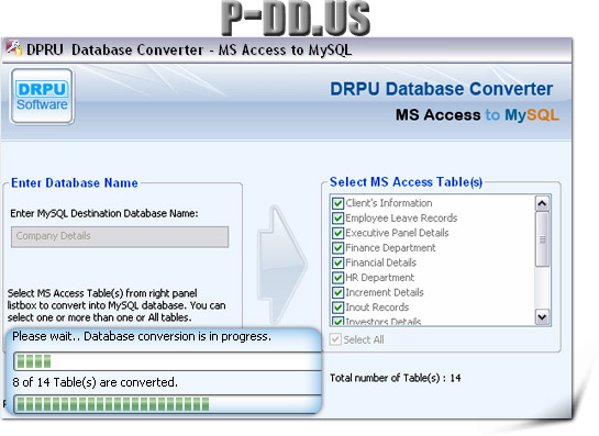 MS Access to MySQL db converter software