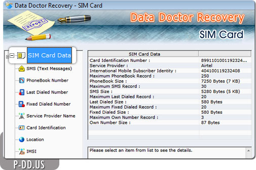 Deleted files recovery from Sim Card