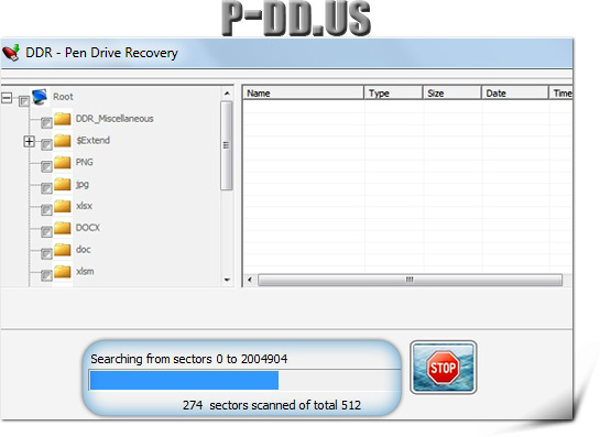 USB drive data restoration program